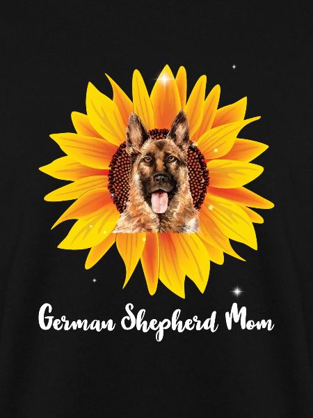 Deutsche Schäferhund Sonnenblumenmom