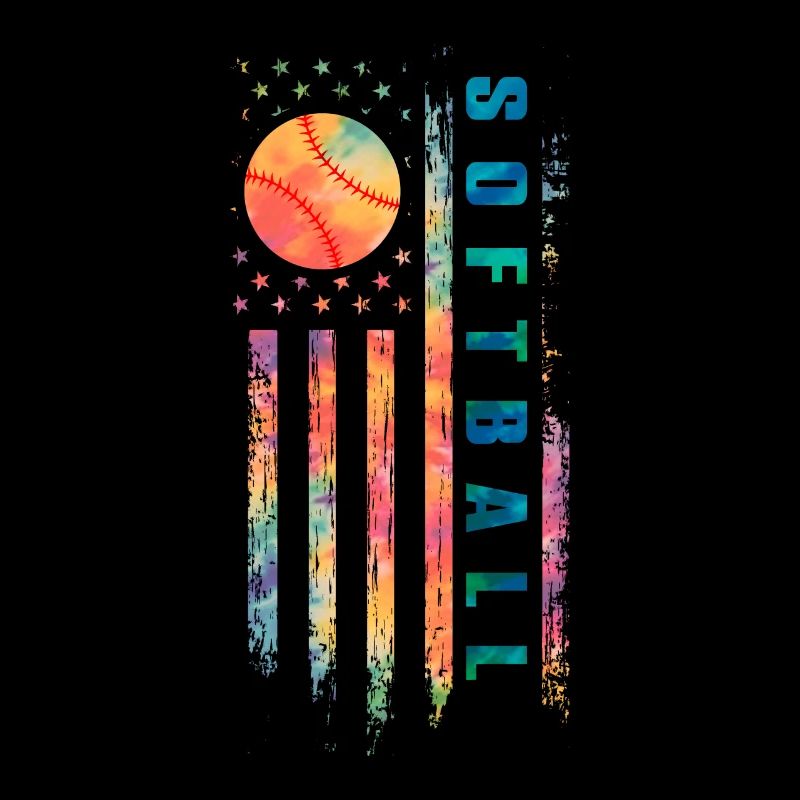 Tie Up Dye Softball Adolescentes Joueuse de Softball