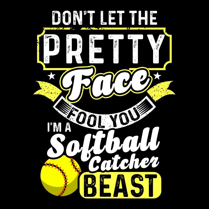 Catcher Softball Lover Bat Ball
