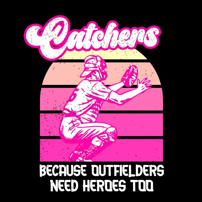 Catcher Softball Lover Bat Ball