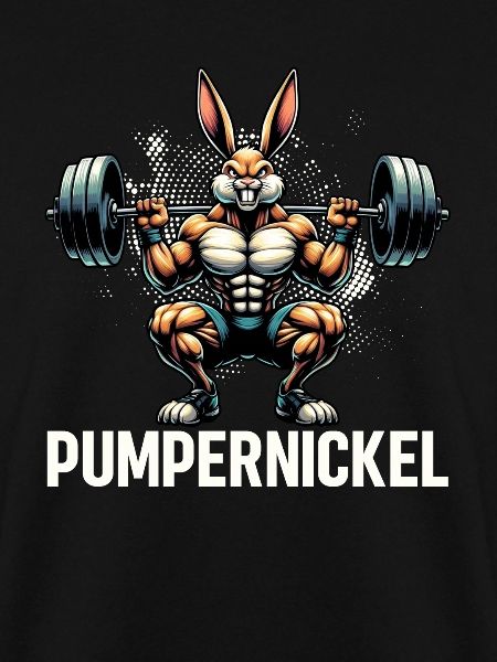 Pumpernickel-Kaninchen Fitnesstrainer Bodybuilder