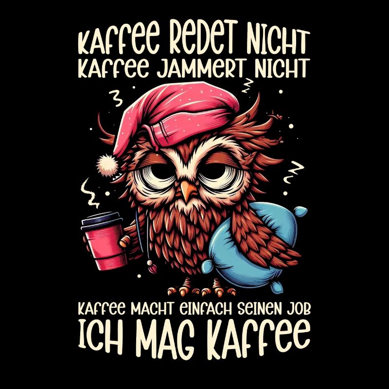 Le café ne parle pas, hibou : le sarcasme du buveur de café