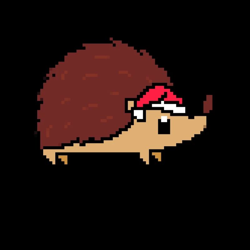 Igel Pixelated Christmas - Lustige Igel