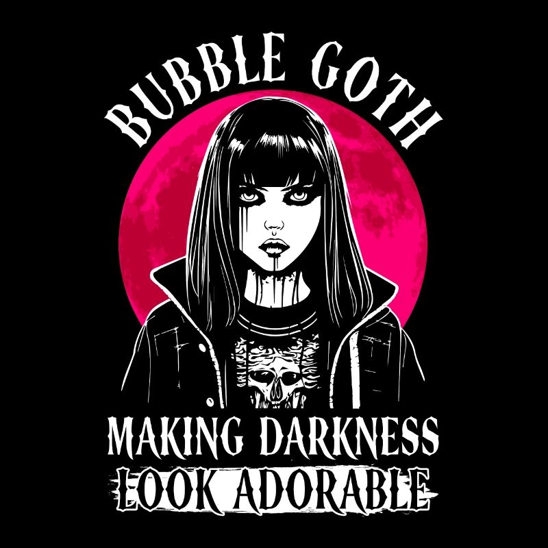 Bubble Goth darkness looks adorable - Goth