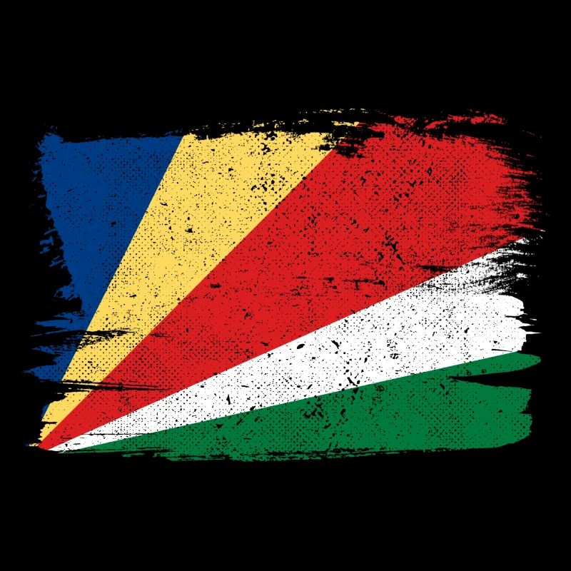 Seychelles Flag Flag Peace Vintage