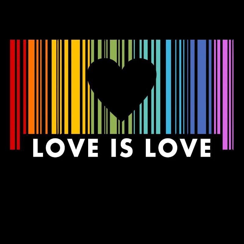 Love Is Love Barcod Rainbow