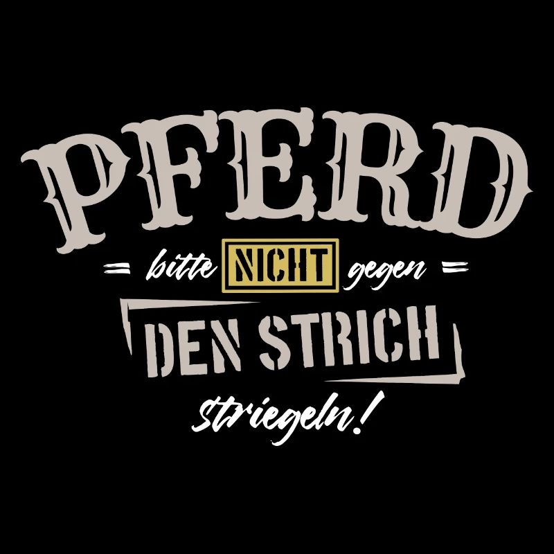 Pferd bitte nicht gegen den Strich striegeln
