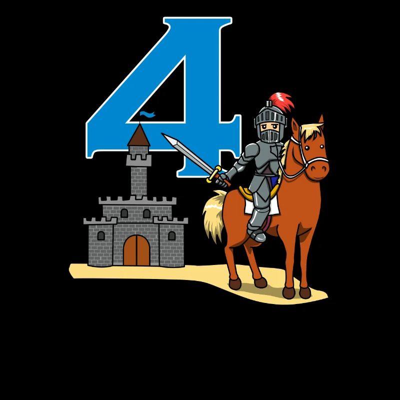 4th Birthday Medieval Knight Castle Warrior