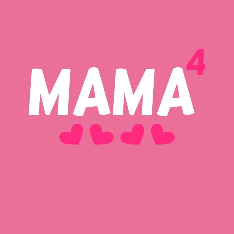 Mama hoch Vier 4 Kinder