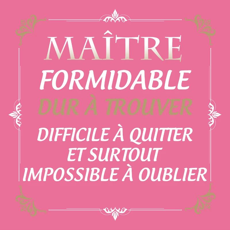 Maitre d'école Formidable Cadeau Instituteur