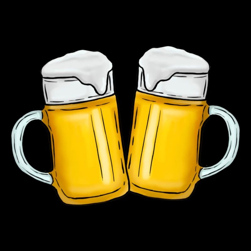 Bier Krug anstoßen