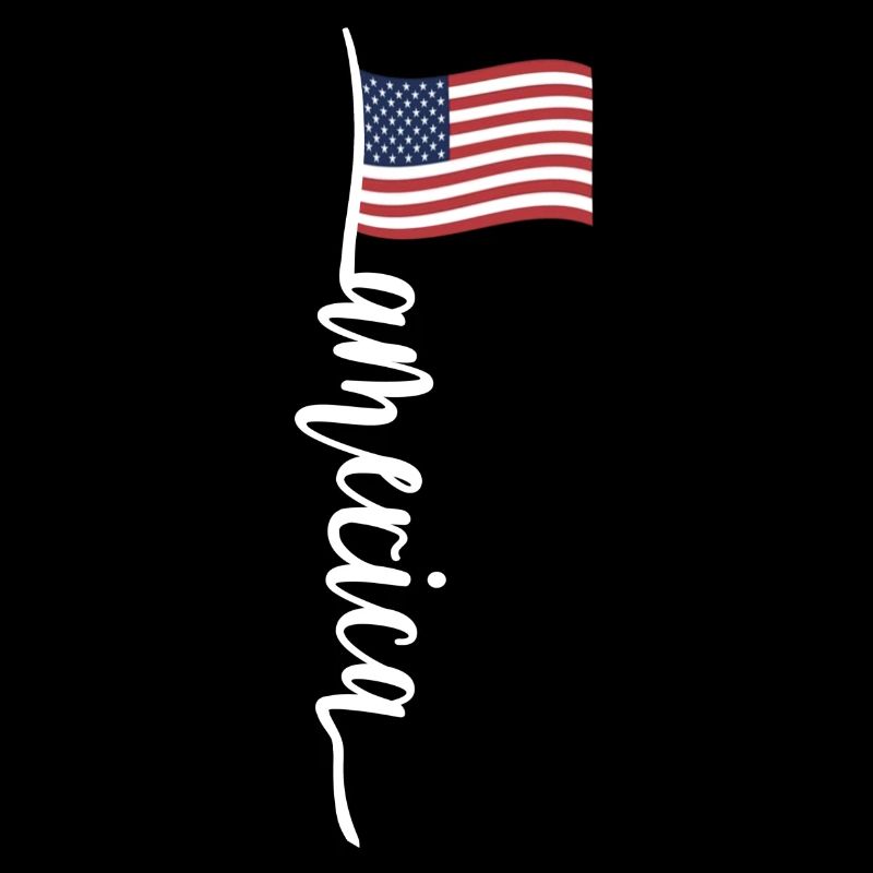 Drapeau des États-Unis avec nom