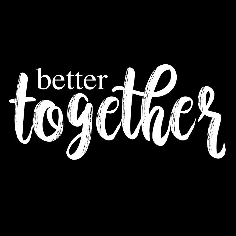 better together Geschenk Idee weiss