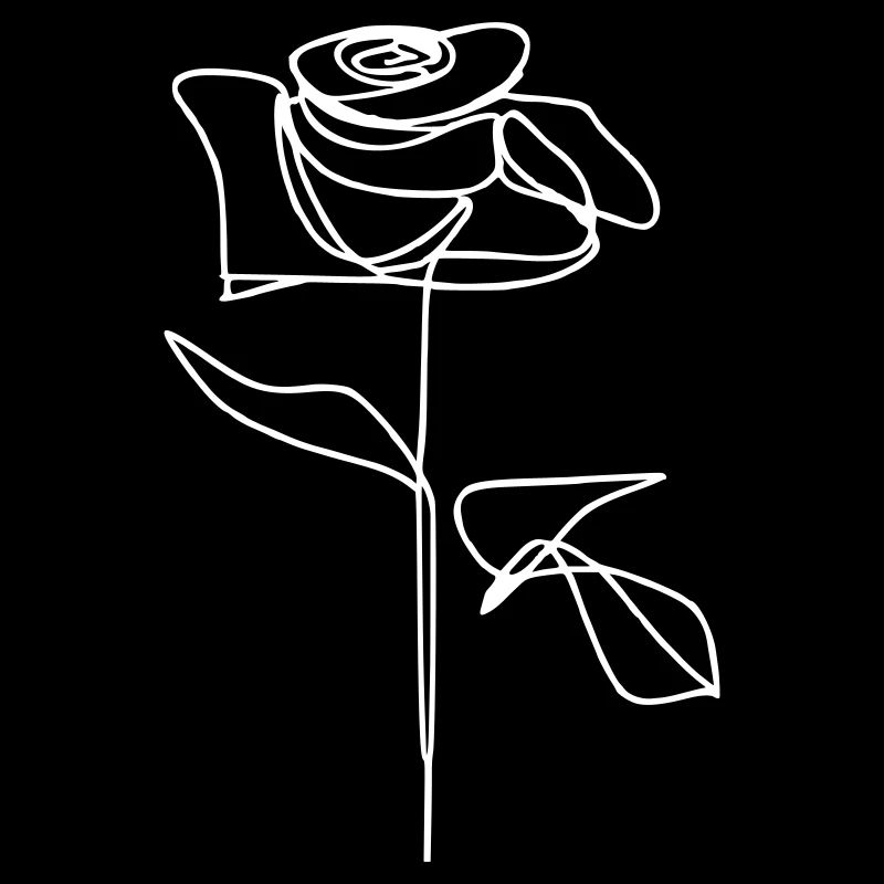 Rose 1 Oneline weiß