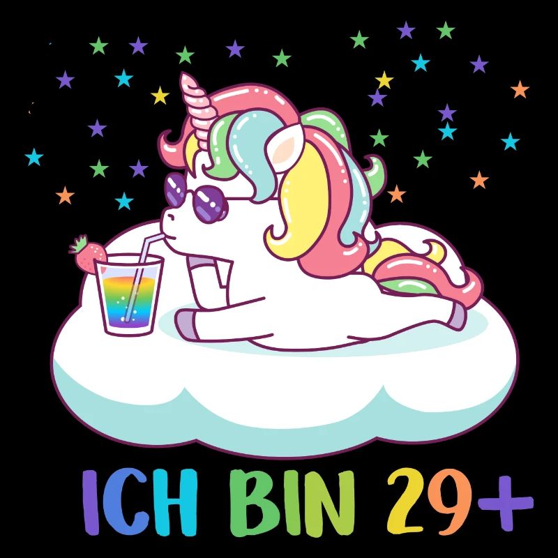30.Geburtstag Einhorn Ich bin 29