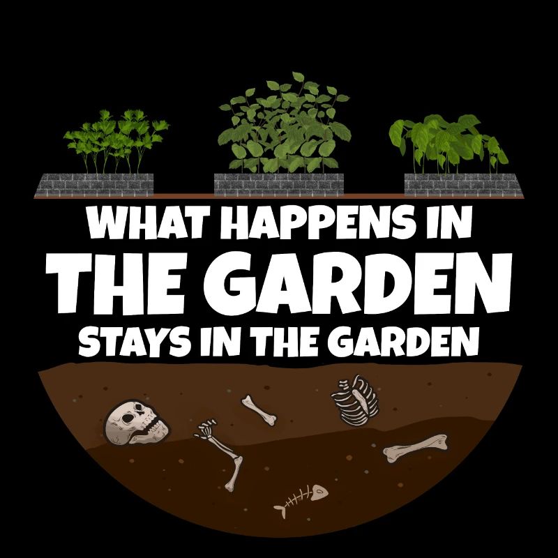 Gärtner lustiger Gartenspruch