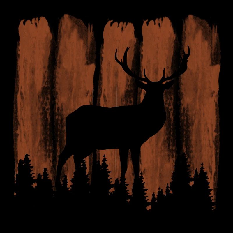 hirsch im hintergrund