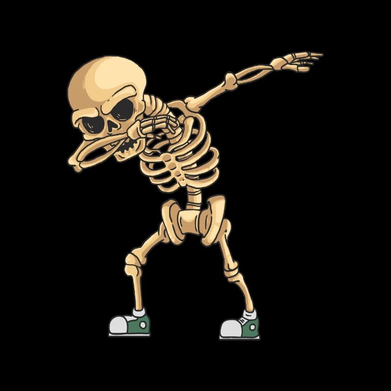 Halloween Dabbing Skeleton