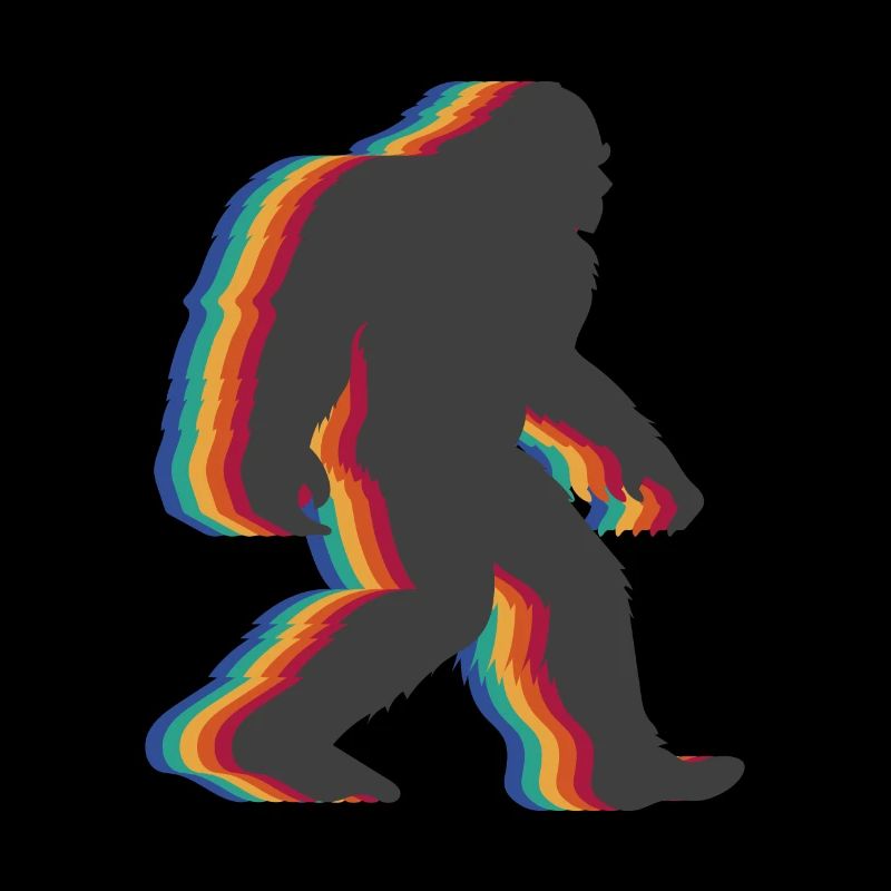 Retro Bigfoot vintage Fun and Nostalgic Sasquatch