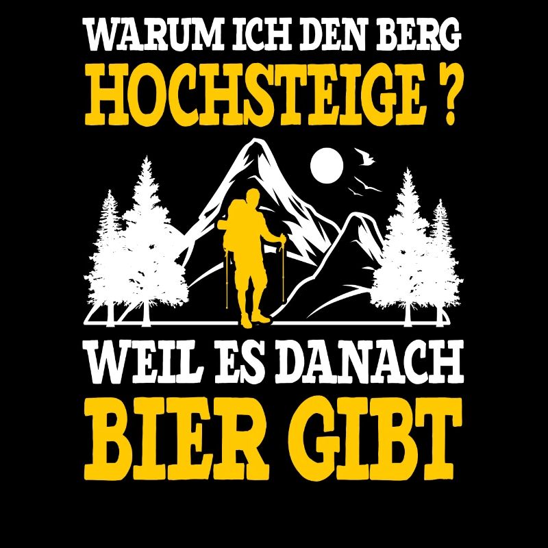 Bergsteiger Wanderer Bergsteigen Bierliebhaber