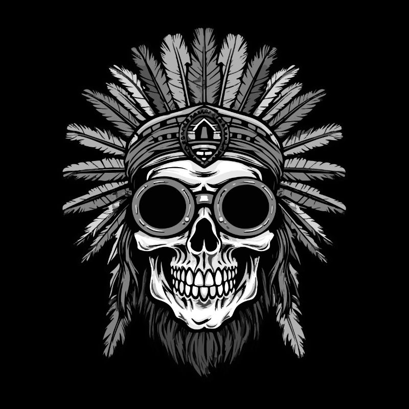 Crâne d'Apache indien