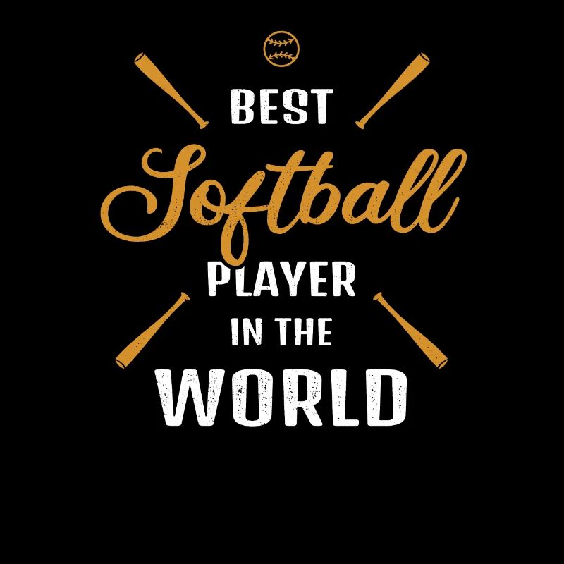 World's Best Softball Player Baseball Gift