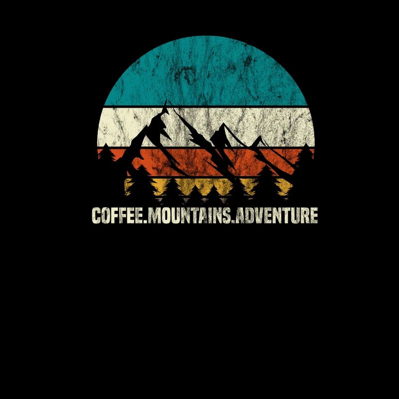 Coffee mountains adventure hiking climbing gift