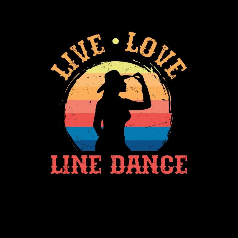 Linedance Country Line Dancer Linedancing Geschenk