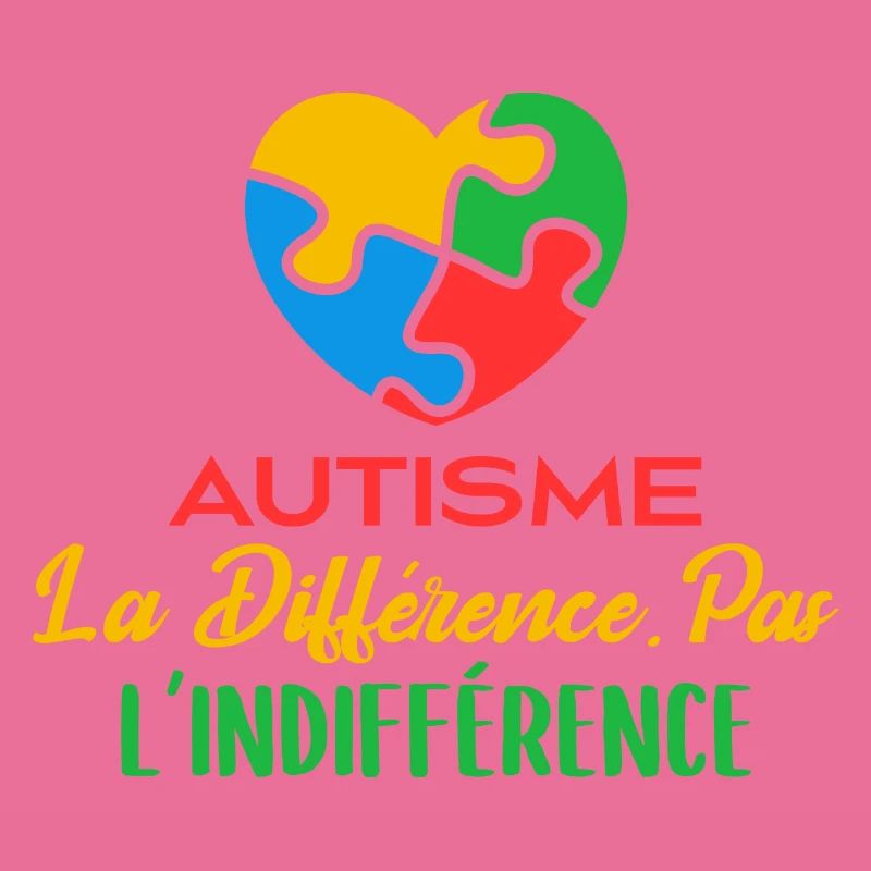 Avril Bleu Autisme Différence Pas Indifférence