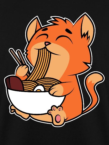 Katze Ramen Nudeln