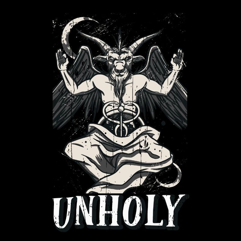 Baphomet Devil Tarot Card Occult Unholy Gothic