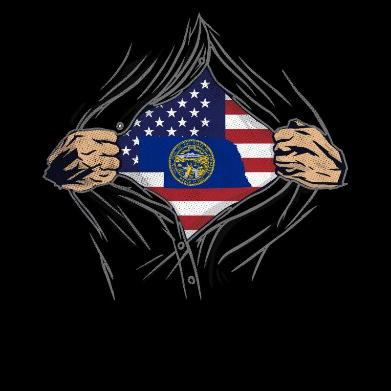 Rip Reveal America Drapeau de l’État du Nebraska