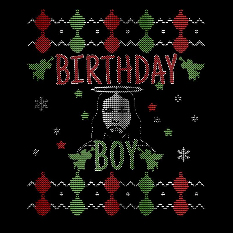 Stitch Pattern Birth Boy Ugly Christmas Day Jesus