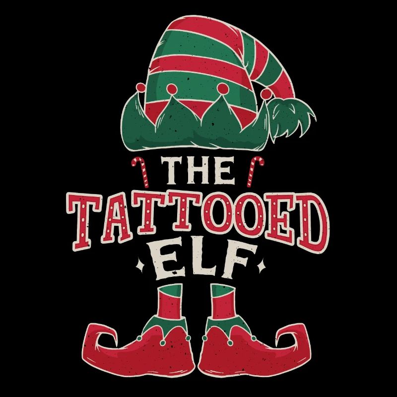 Elfe Tatoué Décembre Amour Elfe Noël