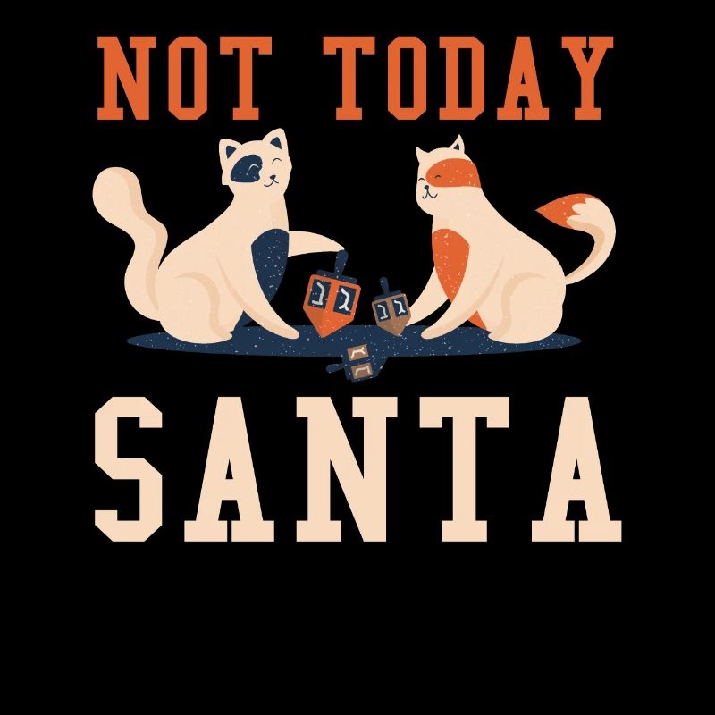 Pas les chats du Père Noël juif juif de Noël Hanoukka