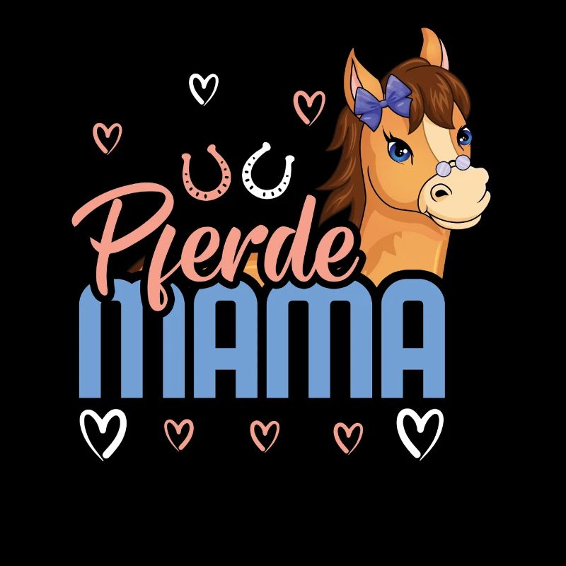 Pferde Mama Herz Hufeisen Kunst
