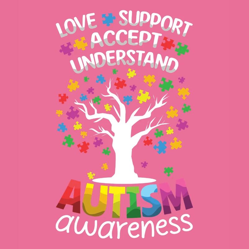 Autism Support Accept Understand Tree