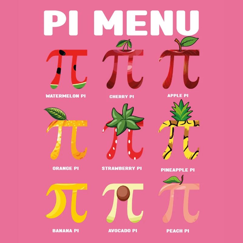 Pi Menu Fruit Pi Day Fun Math Art