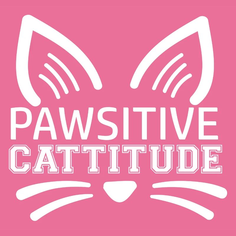 Pawsitive Cattitude - Drôle de chat disant