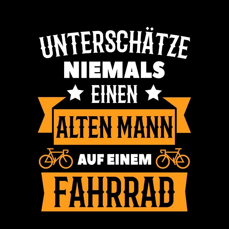 Alter Mann Fahrrad Radfahrer