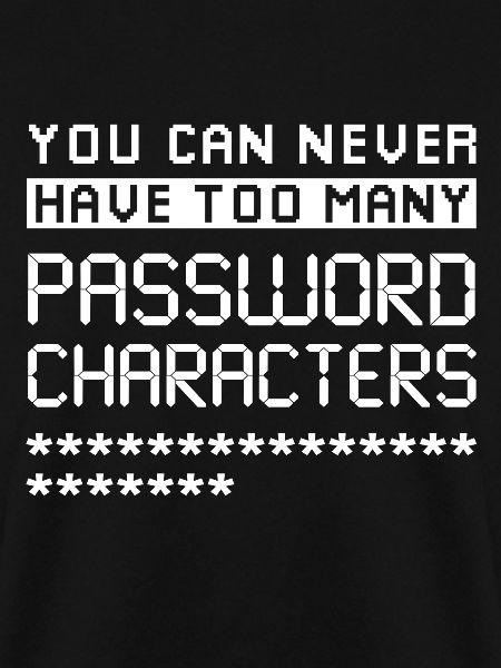 Cyber Security Passwort-Zeichen