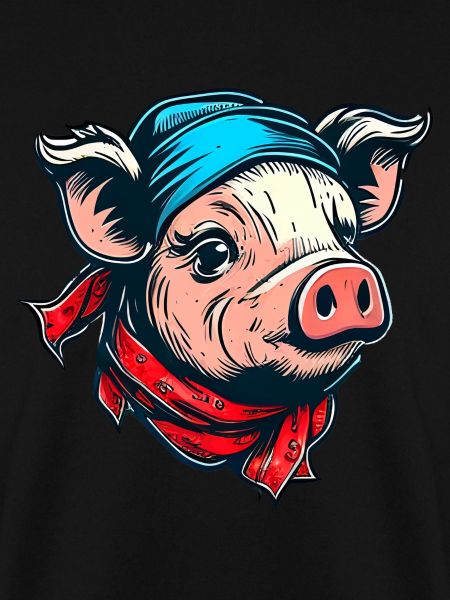 Schweinchen mit Kopftuch