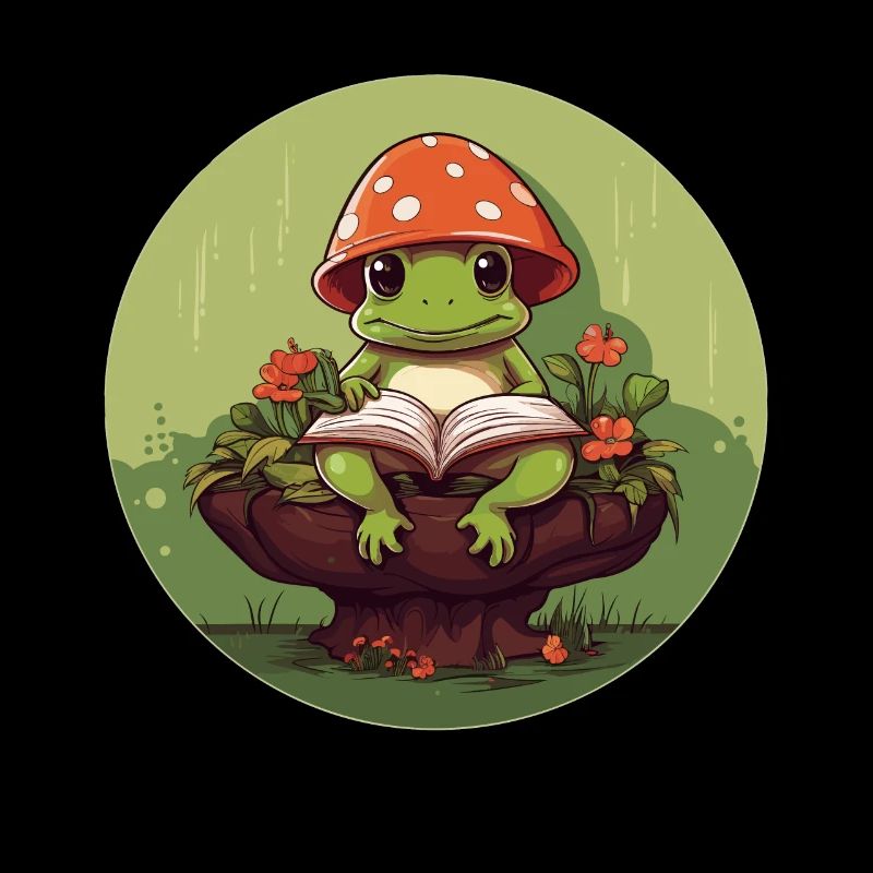 Champignon grenouille esthétique Cottagecore
