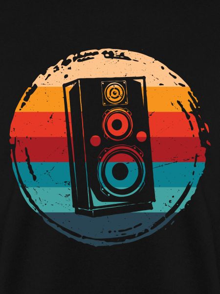 Lautsprecher Retro Grunge Circle