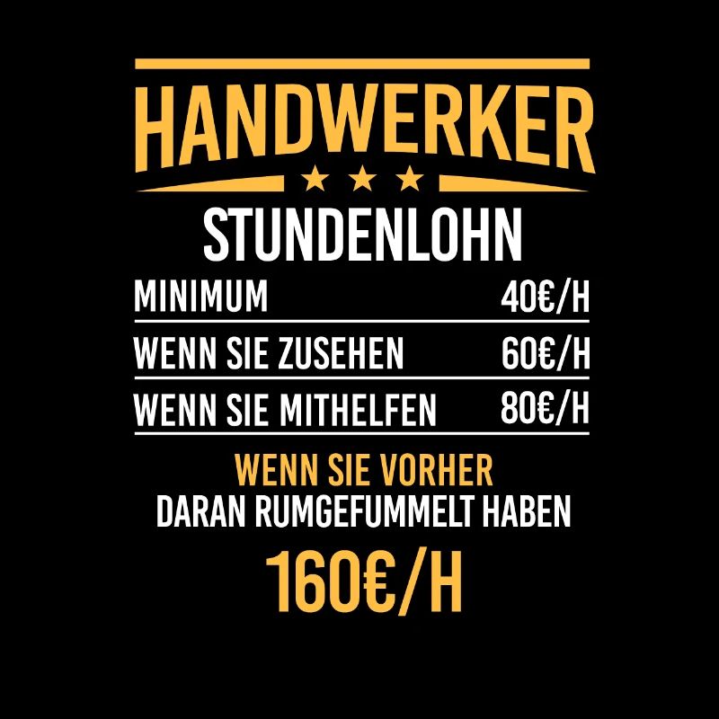 Handwerker Stundenlohn Meister Heimwerker