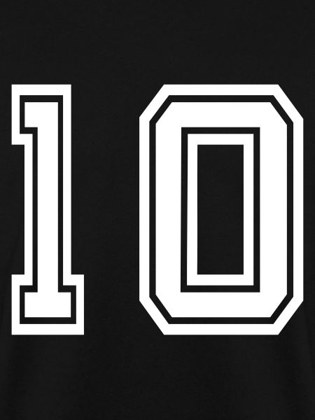 Zehn 10 Trikotnummer