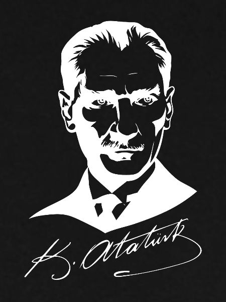Atatürk mit Unterschrift