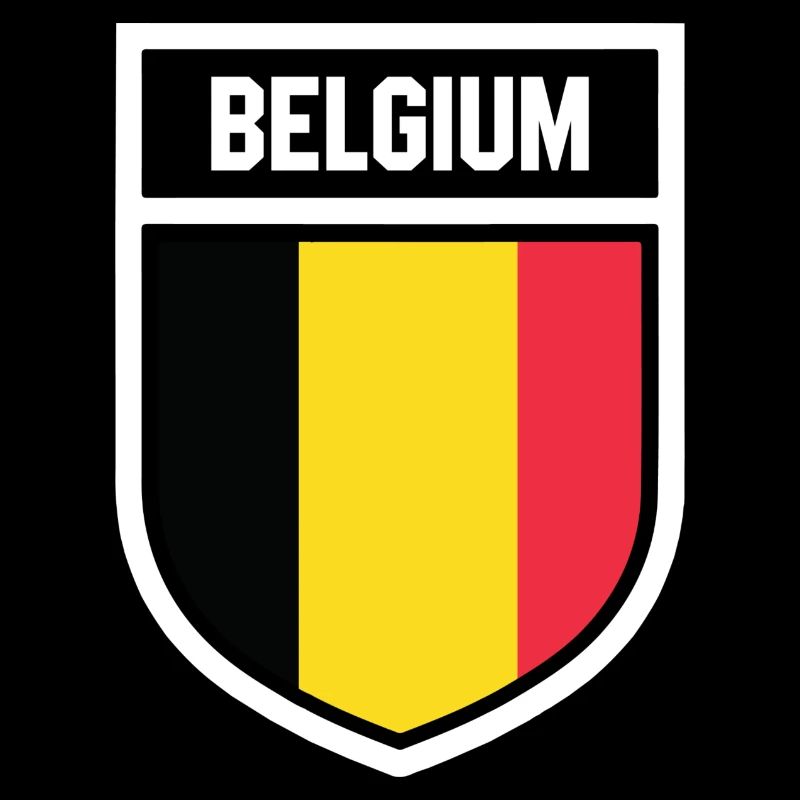 Belgien - Nationalfahne im Wappen