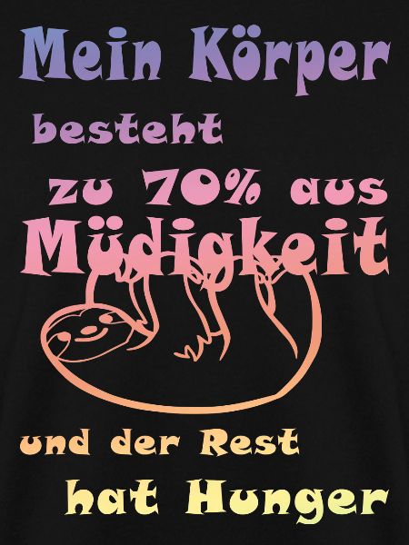 Müde faul witzig lustig