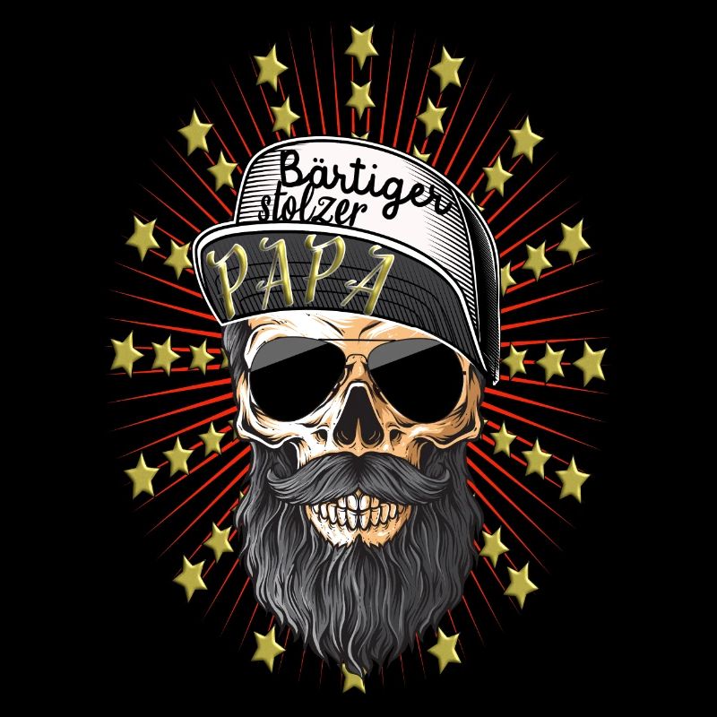 Papa stolz Bart Bärtiger Papa